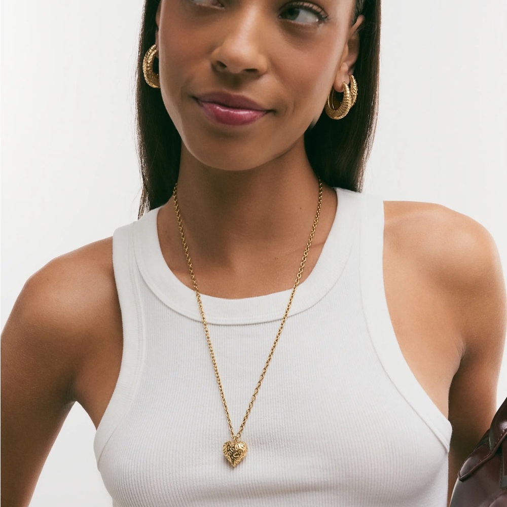 Gold crocodile print earrings